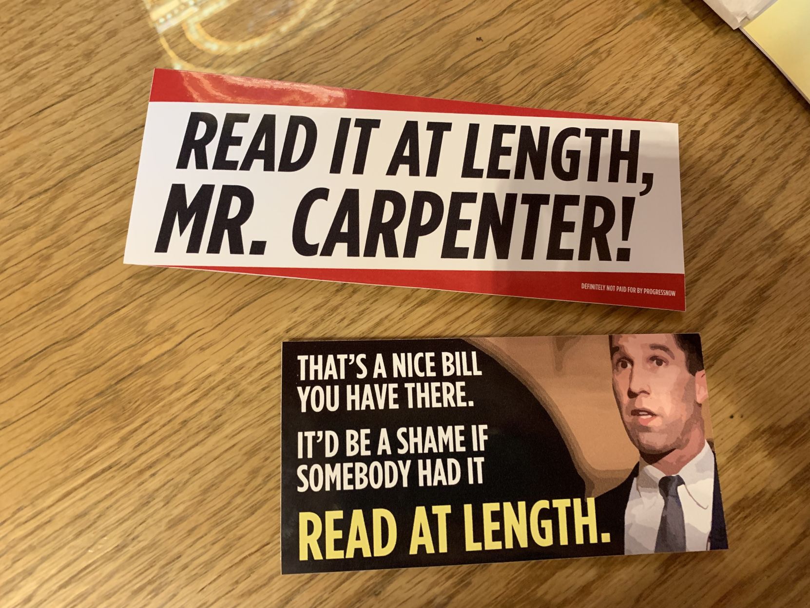 Senate GOP bumper stickers